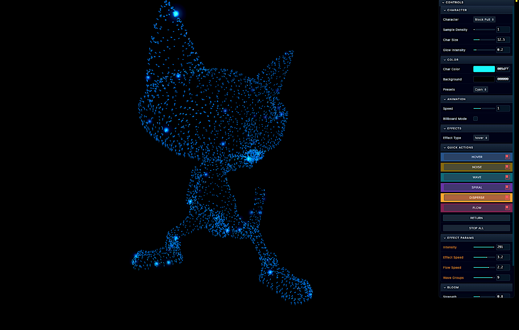 NUCAT Bloom and Glow