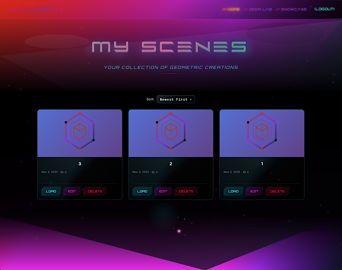 Scene Management Dashboard