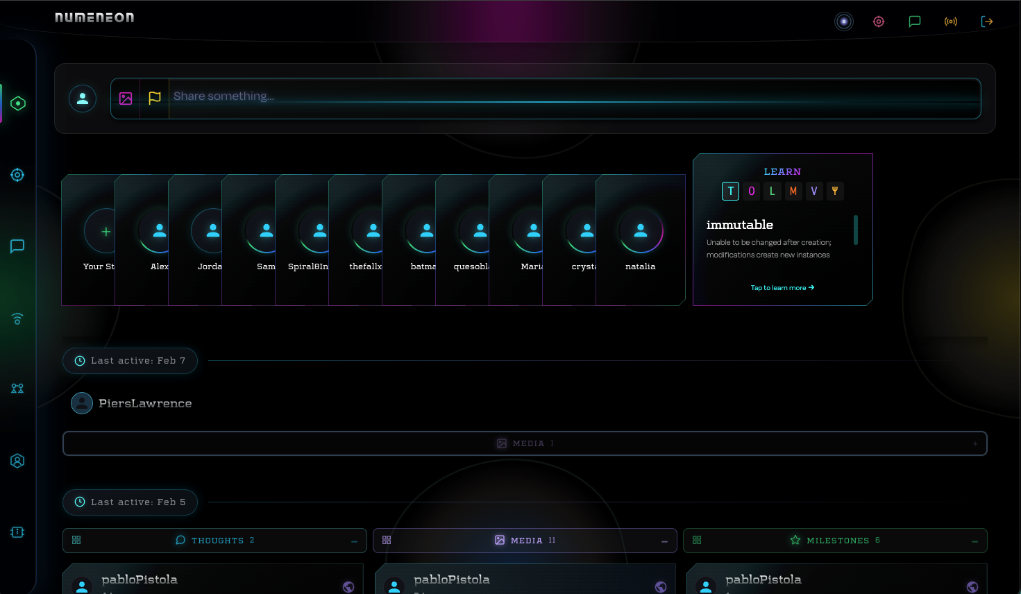 Numeneon Dark Mode - Story Learning